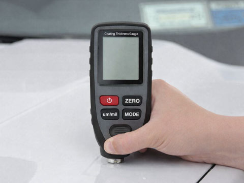 膜厚計による精密研磨