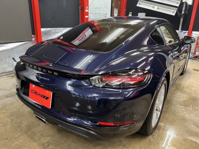 【ポルシェ718ケイマン】 カーフィルム施工のご紹介