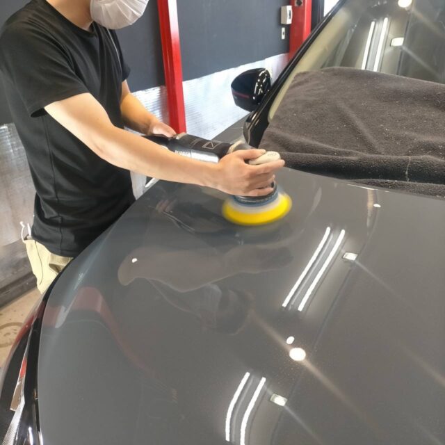 日産　エクストレイル　下地磨き